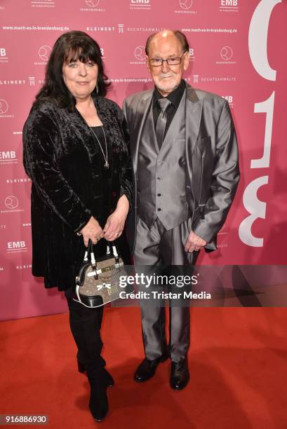 Herbert Koefer and his wife Heike Knochee attend the 18th Brandenburg Ball on February 10, 2018 in Potsdam, Germany.