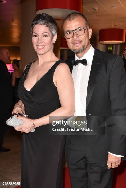 Cheryl Shepard and her husband Nikolaus Okonkwo attend the 18th Brandenburg Ball on February 10, 2018 in Potsdam, Germany.