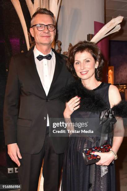 Marijam Agischewa and guest attend the 18th Brandenburg Ball on February 10, 2018 in Potsdam, Germany.