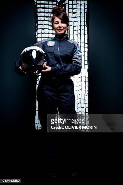 Victoria Da-Poian student at the French Superior Institute of aeronautics and Space , poses during a photo session, on February 10 2018. Space...