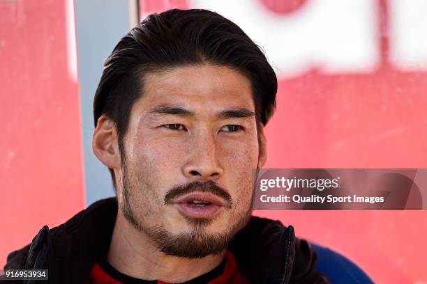 Daisuke Suzuki of Nastic looks on prior to the La Liga 123 match between Albacete Balompie and Nastic at Estadio Carlos Belmonte on February 11, 2018...