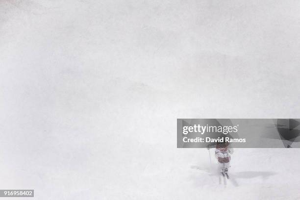 Justine Dufour-Lapointe of Canada competes during the Freestyle Skiing Ladies' Moguls on day two of the PyeongChang 2018 Winter Olympic Games at...