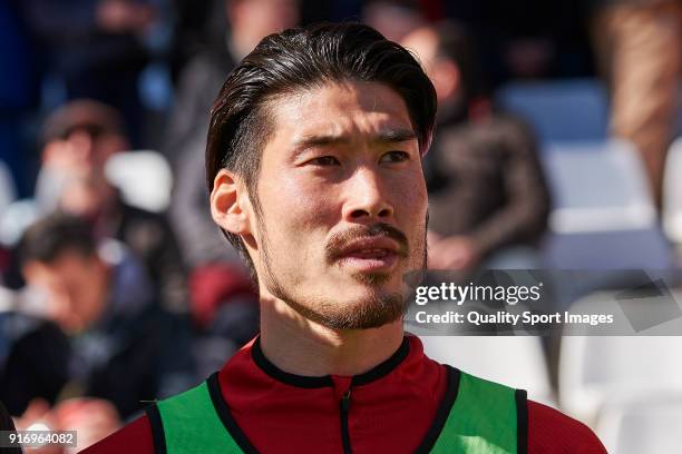 Daisuke Suzuki of Nastic looks on prior to the La Liga 123 match between Albacete Balompie and Nastic at Estadio Carlos Belmonte on February 11, 2018...