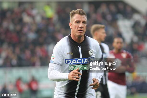 Maxi Lopez during the Serie A football match between Torino FC and Udinese Calcio at Olympic Grande Torino Stadium on 11 February, 2018 in Turin,...