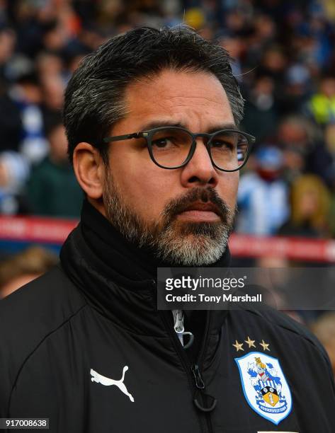 David Wagner, Manager of Huddersfield Town during the Premier League match between Huddersfield Town and AFC Bournemouth at John Smith's Stadium on...