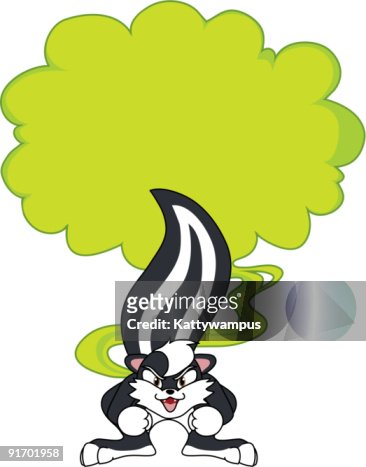 Skunk With Noxious Fumes High-Res Vector Graphic - Getty Images