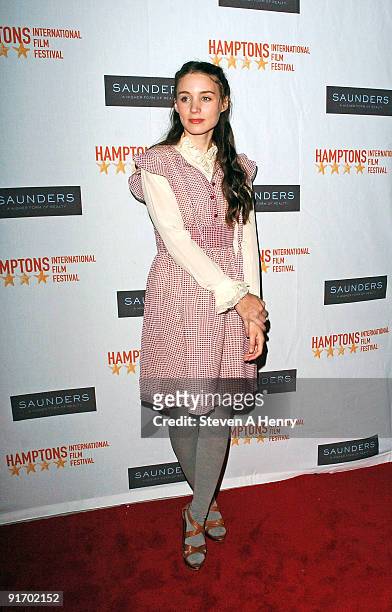 Actress Rooney Mara attends the premiere of "Dare" during 17th Annual Hamptons International Film Festival at United Artists Regal Cinema on October...