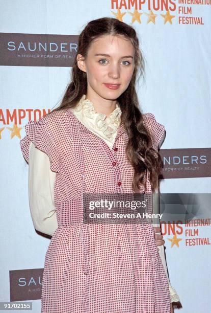 Actress Rooney Mara attends the premiere of "Dare" during 17th Annual Hamptons International Film Festival at United Artists Regal Cinema on October...