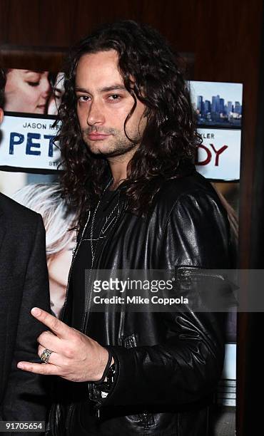Singer Constantine Maroulis attends the "Peter And Vandy" release party at The Royalton Hotel on October 9, 2009 in New York City.