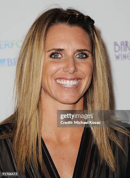 Pro Surfer Jodie Nelson arrives at The Surfrider Foundation's 25th Anniversary Gala at California Science Center's Wallis Annenberg Building on...