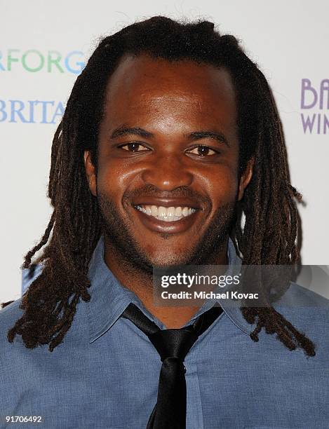 Host Sal Masekela arrives at The Surfrider Foundation's 25th Anniversary Gala at California Science Center's Wallis Annenberg Building on October 9,...