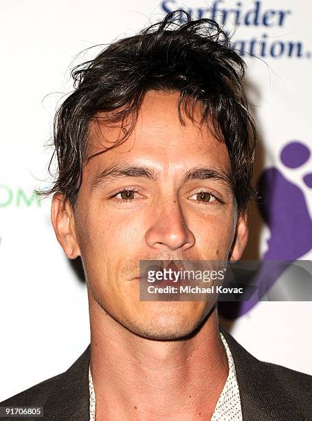Musician Brandon Boyd of Incubus arrives at The Surfrider Foundation's 25th Anniversary Gala at California Science Center's Wallis Annenberg Building...