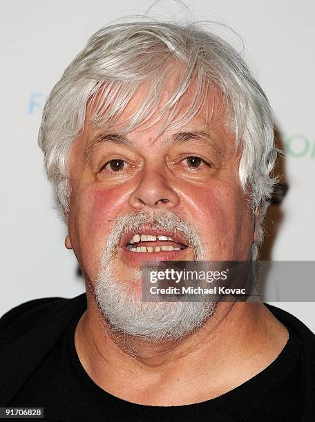 Personality Paul Watson arrives at The Surfrider Foundation's 25th Anniversary Gala at California Science Center's Wallis Annenberg Building on...