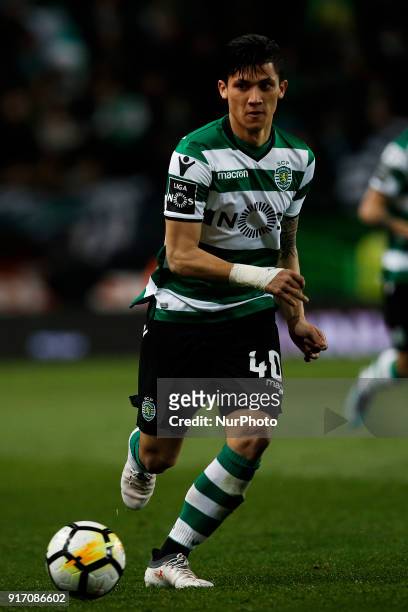 Sporting's forward Fredy Montero in action during Primeira Liga 2017/18 match between Sporting CP vs CD Feirense, in Lisbon, on February 11, 2017.