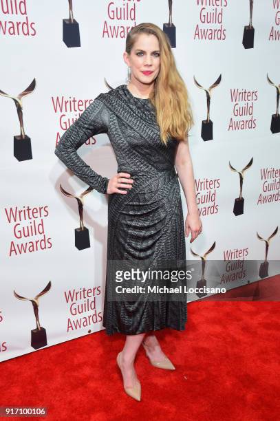 Actor Anna Chlumsky attends the 70th Annual Writers Guild Awards New York at Edison Ballroom on February 11, 2018 in New York City.