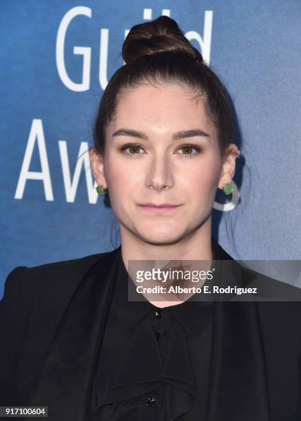 Writer Liz Hannah attends the 2018 Writers Guild Awards L.A. Ceremony at The Beverly Hilton Hotel on February 11, 2018 in Beverly Hills, California.