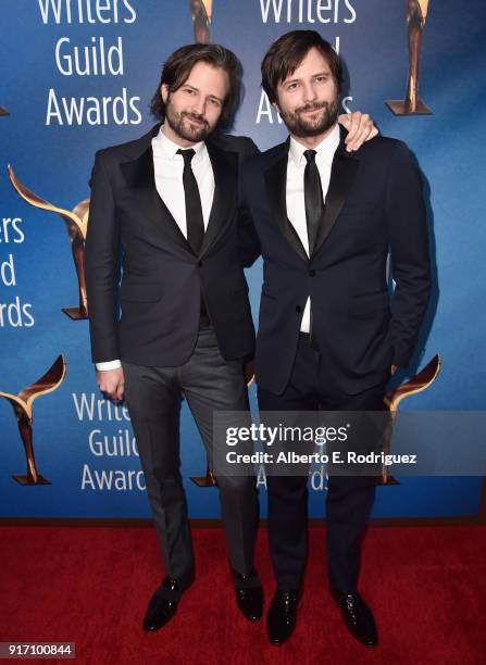 Writer-directors Matt Duffer and Ross Duffer attend the 2018 Writers Guild Awards L.A. Ceremony at The Beverly Hilton Hotel on February 11, 2018 in...