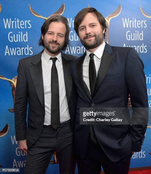 Writer-directors Matt Duffer and Ross Duffer attend the 2018 Writers Guild Awards L.A. Ceremony at The Beverly Hilton Hotel on February 11, 2018 in...