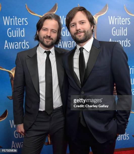 Writer-directors Matt Duffer and Ross Duffer attend the 2018 Writers Guild Awards L.A. Ceremony at The Beverly Hilton Hotel on February 11, 2018 in...