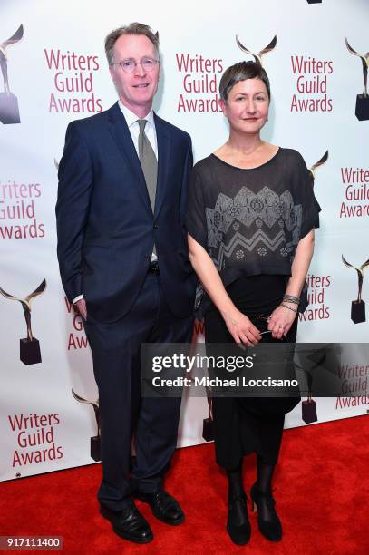 Stephen Ives and Michelle Ferrari attend the 70th Annual Writers Guild Awards New York at Edison Ballroom on February 11, 2018 in New York City.