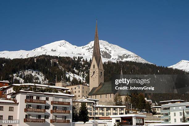 davos - davos switzerland stock pictures, royalty-free photos & images