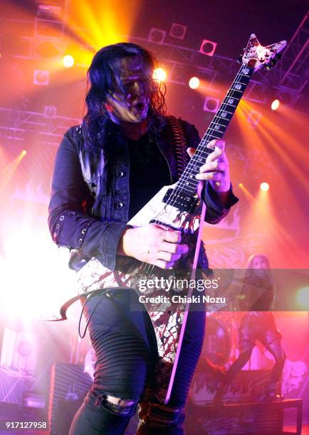 Michael Amott and Alissa White-Gluz of Arch Enemy perform live on stage at KOKO on February 11, 2018 in London, England.