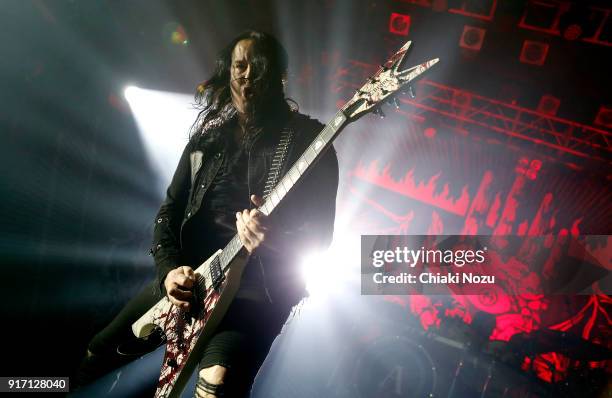 Michael Amott of Arch Enemy performs live on stage at KOKO on February 11, 2018 in London, England.