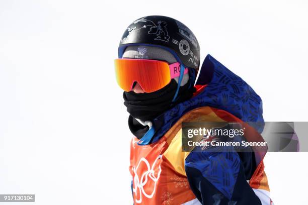 Aimee Fuller of Great Britain competes in the Snowboard Ladies' Slopestyle Final on day three of the PyeongChang 2018 Winter Olympic Games at Phoenix...