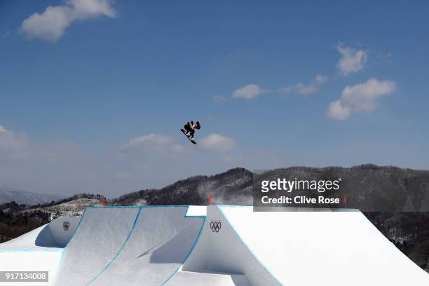 Laurie Blouin of Canada competes in the Snowboard Ladies' Slopestyle Final on day three of the PyeongChang 2018 Winter Olympic Games at Phoenix Snow...