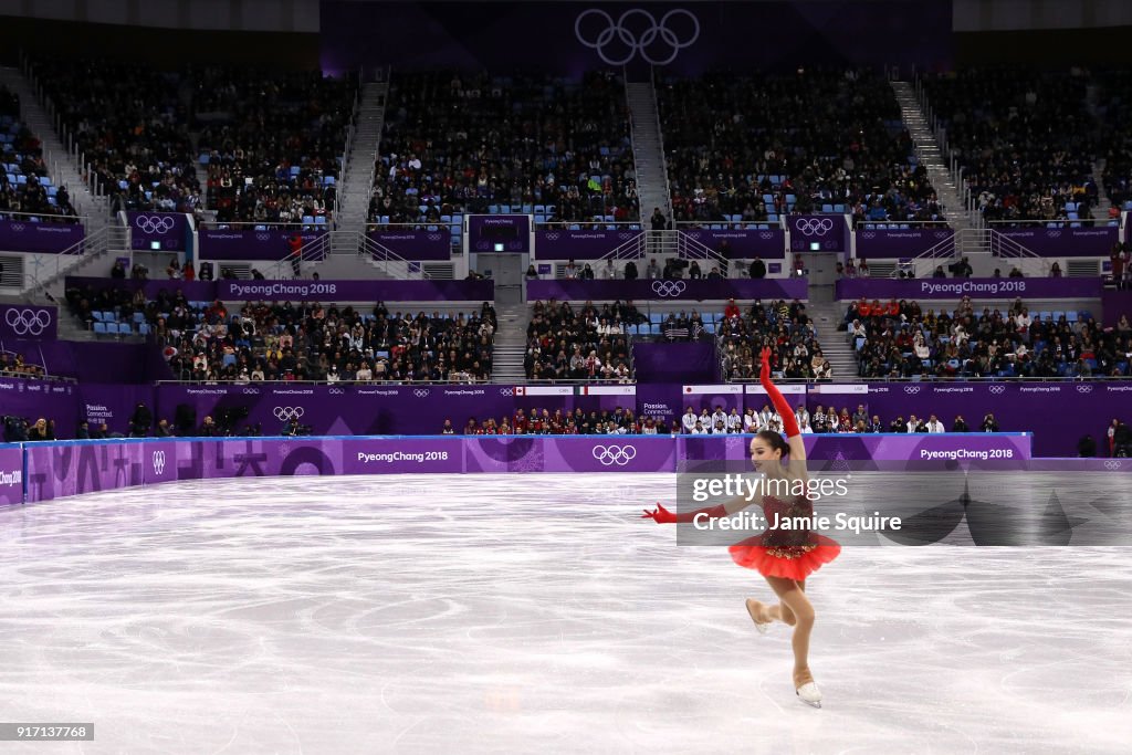 Alina Zagitova of Olympic Athlete from Russia competes in the Figure