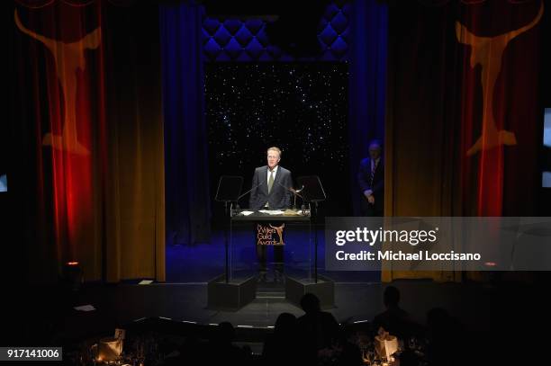 Stephen Ives speaks onstage during the 70th Annual Writers Guild Awards New York at Edison Ballroom on February 11, 2018 in New York City.