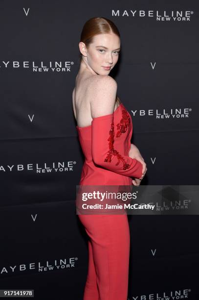 Dancer Larsen Thompson attends the Maybelline New York x V Magazine Party at the Nomo Soho Hotel on February 11, 2018 in New York City.