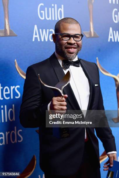 Writer/actor/director Jordan Peele attends the 2018 Writers Guild Awards L.A. Ceremony at The Beverly Hilton Hotel on February 11, 2018 in Beverly...