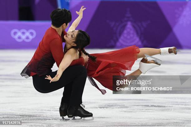 S Alex Shibutani and USA's Maia Shibutani compete in the figure skating team event ice dance free dance during the Pyeongchang 2018 Winter Olympic...