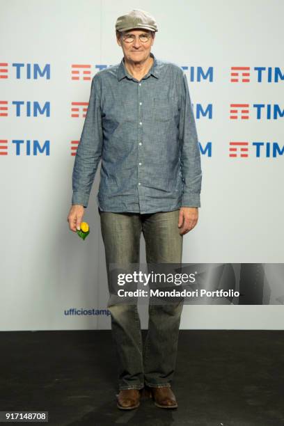 American singer James Taylor at 68th Festival di Sanremo press room. Sanremo, February 7th 2018