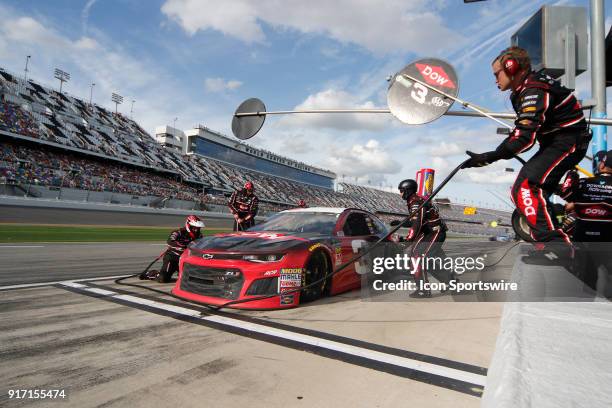 Austin Dillon Richard Childress Racing Dow Chevrolet Camaro during the Advance Auto Parts Clash at Daytona on Sunday February 11, 2018 at Daytona...