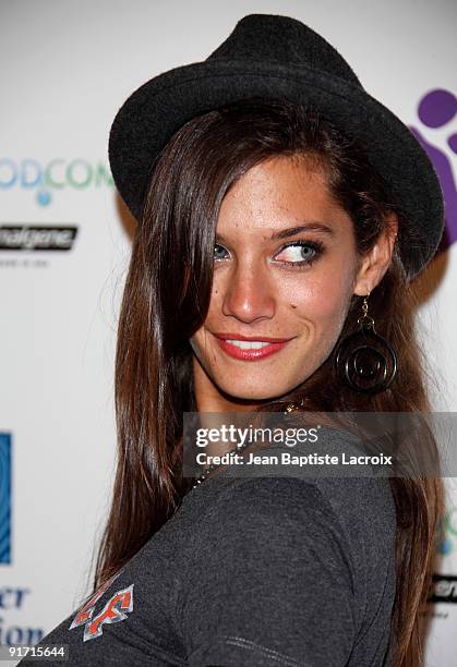 Michelle Lombardo arrives at The Surfrider Foundation's 25th Anniversary Gala at the California Science Center's Wallis Annenberg Building on October...