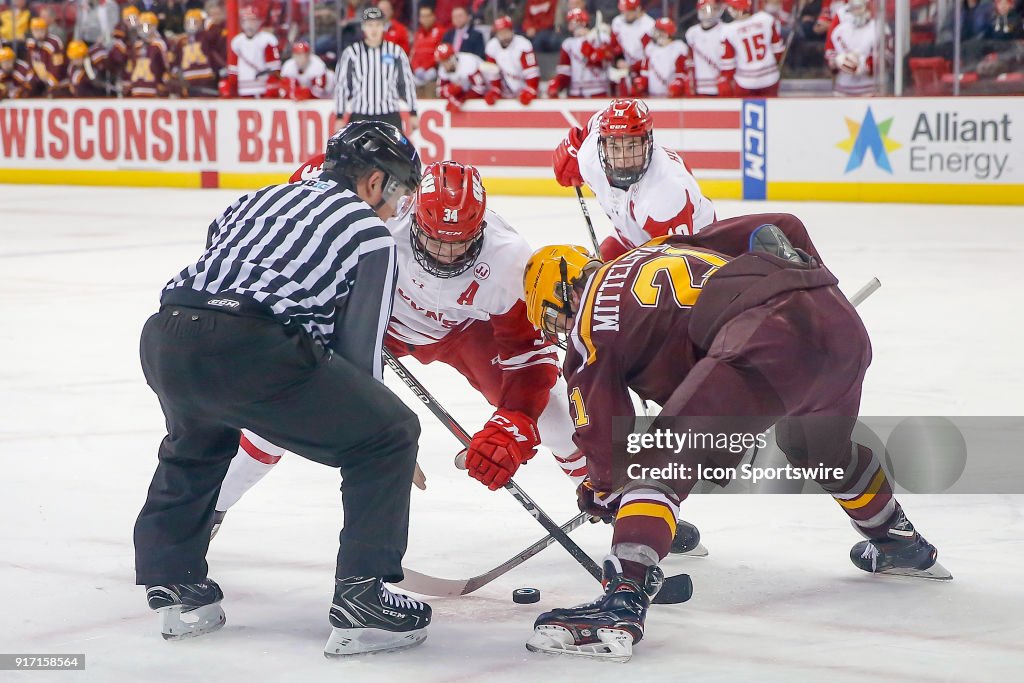 COLLEGE HOCKEY: FEB 10 Minnesota at Wisconsin