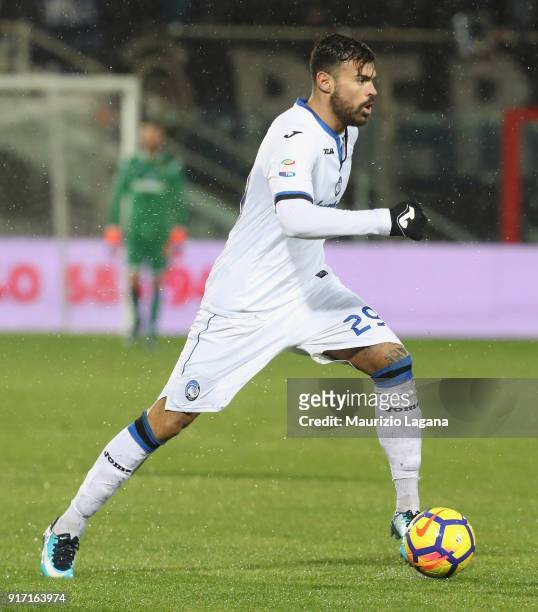 Andrea Petagna of Atalanta during the serie A match between FC Crotone and Atalanta BC at Stadio Comunale Ezio Scida on February 10, 2018 in Crotone,...