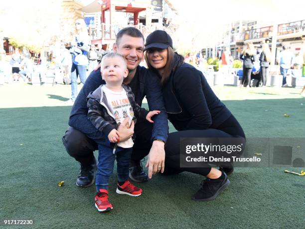 Nick Carter, Lauren Kitt and their son Odin Reign Carter attend Candlelighters Childhood Cancer Foundation Of Nevada's 40th anniversary at Container...