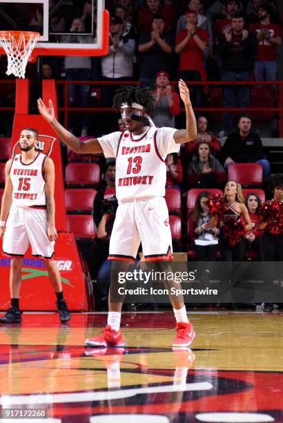 During the first half between the Florida International Golden Panthers and the Western Kentucky Hilltoppers at E. A Diddle Arena on February 10,...