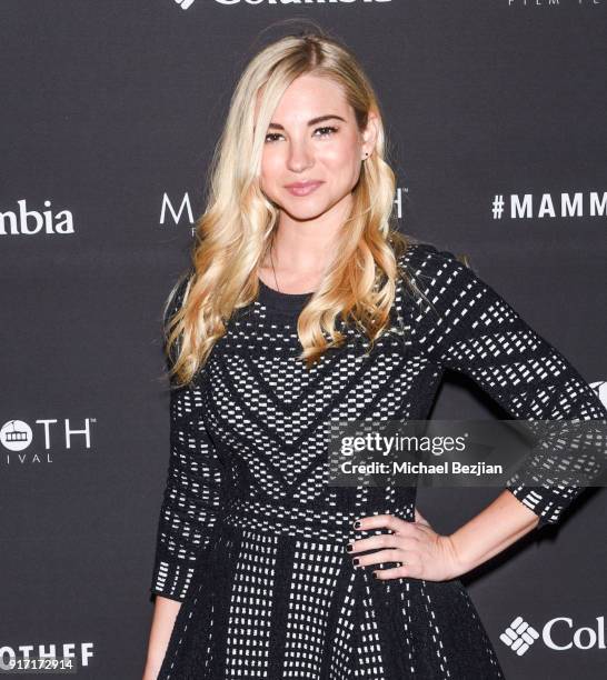 Allie Gonino arrives at Inaugural Mammoth Film Festival - Day 4 on February 11, 2018 in Mammoth Lakes, California.