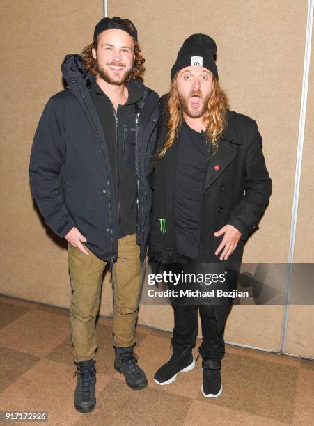 Dylan Efron and Dingo arrive at Inaugural Mammoth Film Festival - Day 4 on February 11, 2018 in Mammoth Lakes, California.