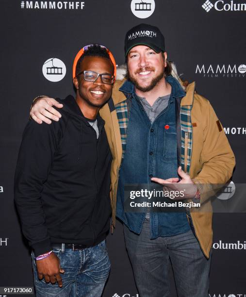 Darious Britt and Tanner Beard arrive at Inaugural Mammoth Film Festival - Day 4 on February 11, 2018 in Mammoth Lakes, California.