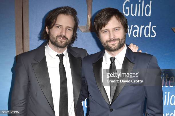 Ross Duffer and Matt Duffer attend the 2018 Writers Guild Awards L.A. Ceremony at The Beverly Hilton Hotel on February 11, 2018 in Beverly Hills,...