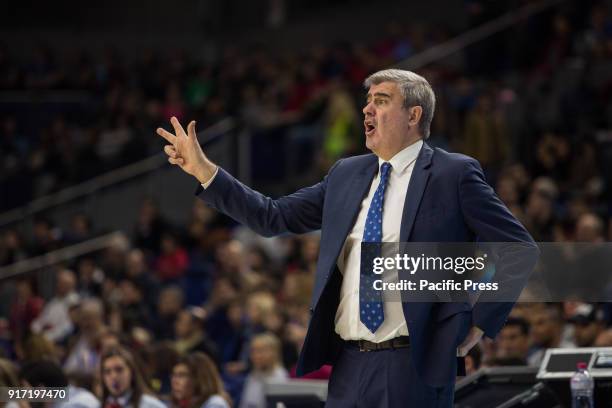 Óscar Quintana during Movistar Estudiantes victory over Betis Energia Plus in Liga Endesa regular season game celebrated in Madrid at Wizink Center.