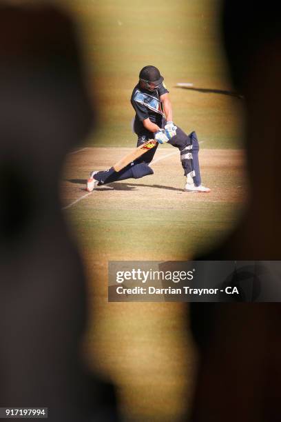 Nick Boland of Victoria bats in the mens final against N.S. W. During the 2018 Cricket Australia via Getty Images Indigenous Championships on...