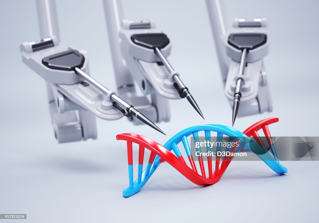 Roboterarme erstellen neue DNA-Struktur