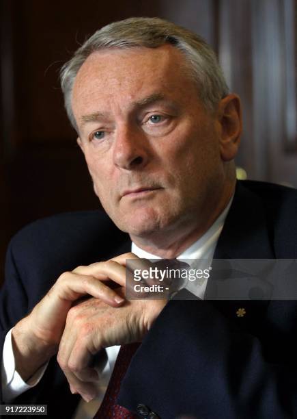 Canadian International Olympic Committee member and IOC presidential candidate Dick Pound ponders a question during an interview in Montreal June 29...