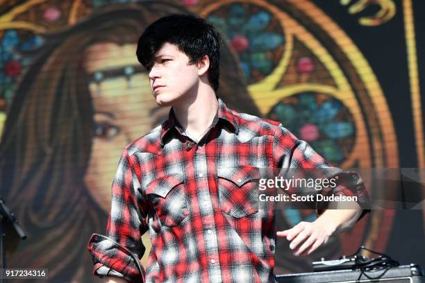 Singer Jakob Nowell, son of Sublime singer Bradley Nowell, performs onstage with the band LAW during day 2 of the One Love Cali Festival at The Queen...